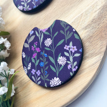 Load image into Gallery viewer, Midnight Lavender Meadows Car Coasters (Set of 2)