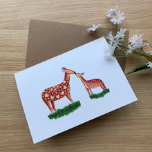 Load image into Gallery viewer, Doe and Fawn Mother's Day Card