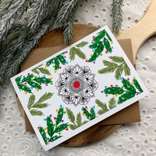 Load image into Gallery viewer, Set of 12 Christmas Tree Light Greeting Cards