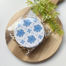 Load image into Gallery viewer, Blue Mandala Ceramic Coasters (Set of 4)