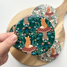 Load image into Gallery viewer, Foxes and Ferns Ceramic Coasters (Set of 4)