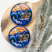 Load image into Gallery viewer, Cabin by the Creek Ceramic Coasters (Set of 4)