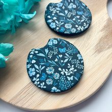 Load image into Gallery viewer, Midnight Butterfly Garden Car Coasters (Set of 2)
