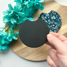 Load image into Gallery viewer, Midnight Butterfly Garden Car Coasters (Set of 2)