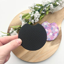Load image into Gallery viewer, Lilac Ditsy Car Coasters (Set of 2)