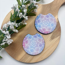 Load image into Gallery viewer, Cloud Pastel Mandala Car Coasters (Set of 2)