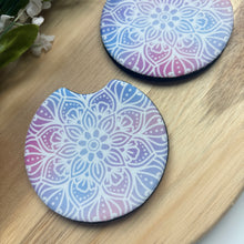 Load image into Gallery viewer, Cloud Pastel Mandala Car Coasters (Set of 2)