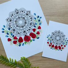 Load image into Gallery viewer, Poppies Mandala