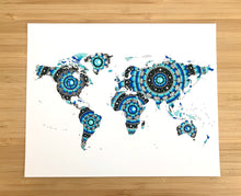 Load image into Gallery viewer, Midnight Blue World Map