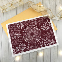 Load image into Gallery viewer, Set of 12 Colored Paper Christmas Greeting Cards