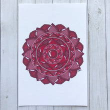 Load image into Gallery viewer, Garnet Mandala (January)