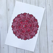 Load image into Gallery viewer, Garnet Mandala (January)