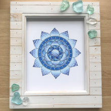 Load image into Gallery viewer, Dark Ocean Waves Mandala