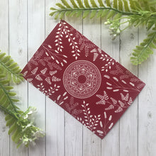 Load image into Gallery viewer, Burgundy Ferns and Wheat Mandala