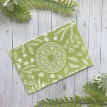 Load image into Gallery viewer, Light Green Monstera and Palm Mandala