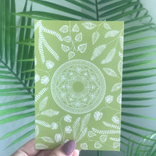 Load image into Gallery viewer, Light Green Monstera and Palm Mandala