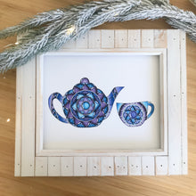Load image into Gallery viewer, Mandala Teapot and Tea Cup