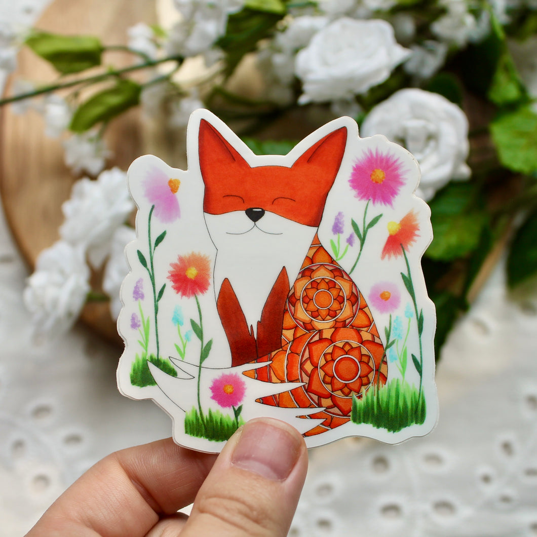 Spring Fox Sticker
