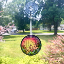 Load image into Gallery viewer, Tropical Garden Stained Glass Suncatcher
