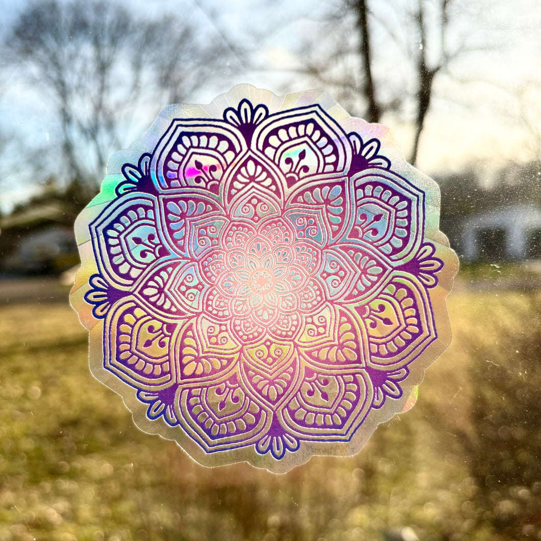 Purple Mandala Suncatcher
