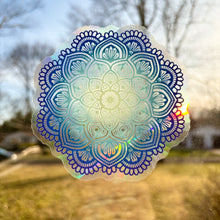 Load image into Gallery viewer, Blue Mandala Suncatcher
