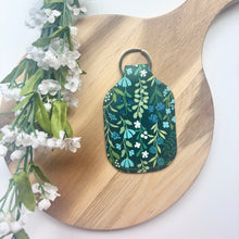 Load image into Gallery viewer, Midnight Aqua Meadows Hand Sanitizer Holder
