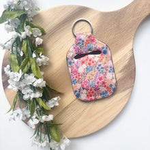 Load image into Gallery viewer, Pink Ditsy Floral Hand Sanitizer Holder
