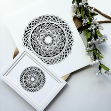 Load image into Gallery viewer, Celtic Knot Mandala Print
