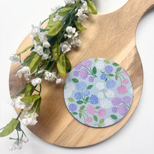 Load image into Gallery viewer, Hydrangea Garden Fabric Coaster
