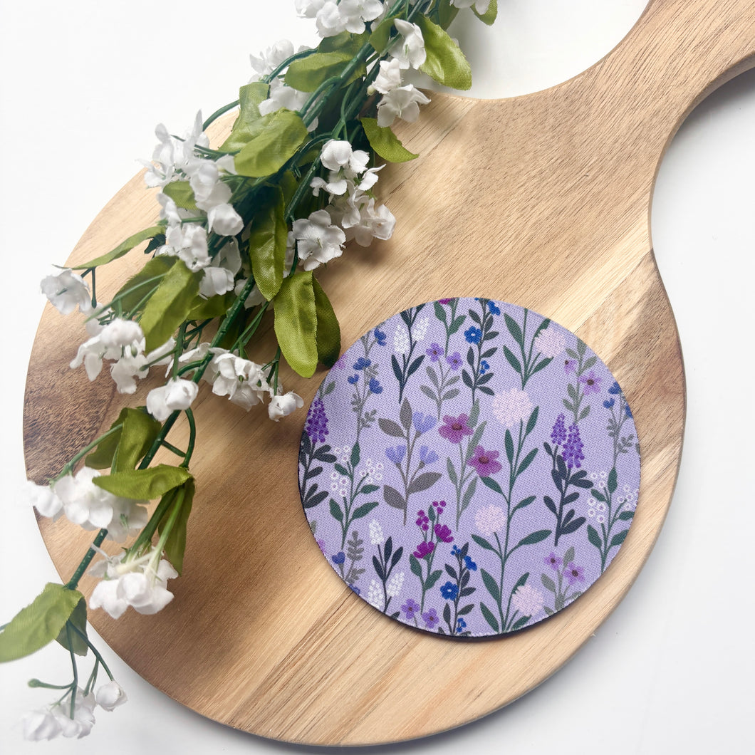 Lavender Meadows Fabric Coaster