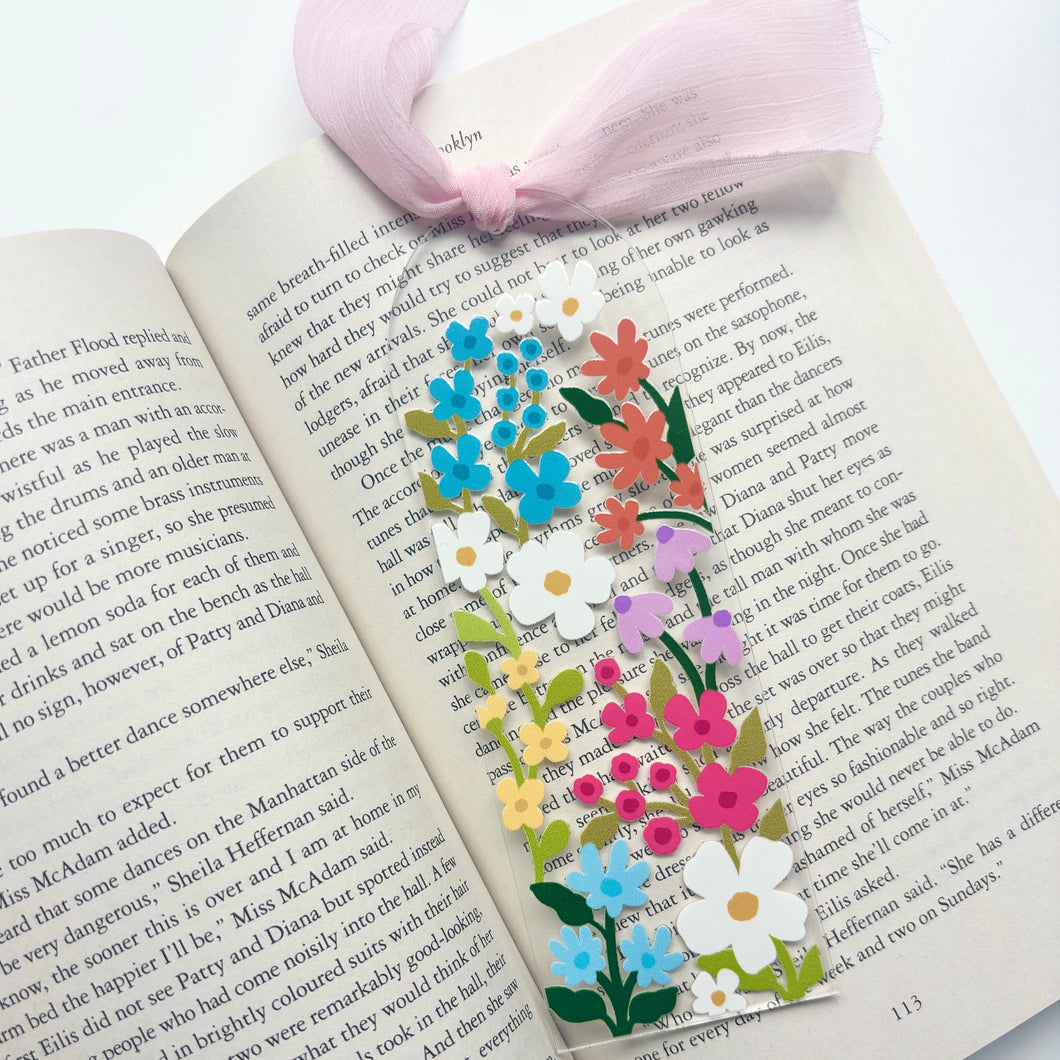 Bright Blooms Acrylic Bookmark