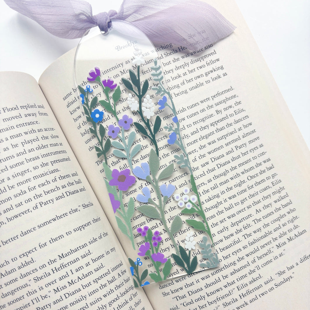 Lavender Meadows Acrylic Bookmark