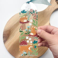 Load image into Gallery viewer, Foxes and Ferns Acrylic Bookmark
