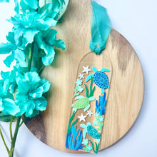 Load image into Gallery viewer, Sea Turtle Acrylic Bookmark

