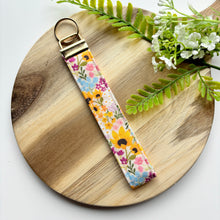 Load image into Gallery viewer, Sunflower Sunrise Wristlet Keychain
