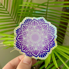 Load image into Gallery viewer, Sparkly Purple Mandala Sticker
