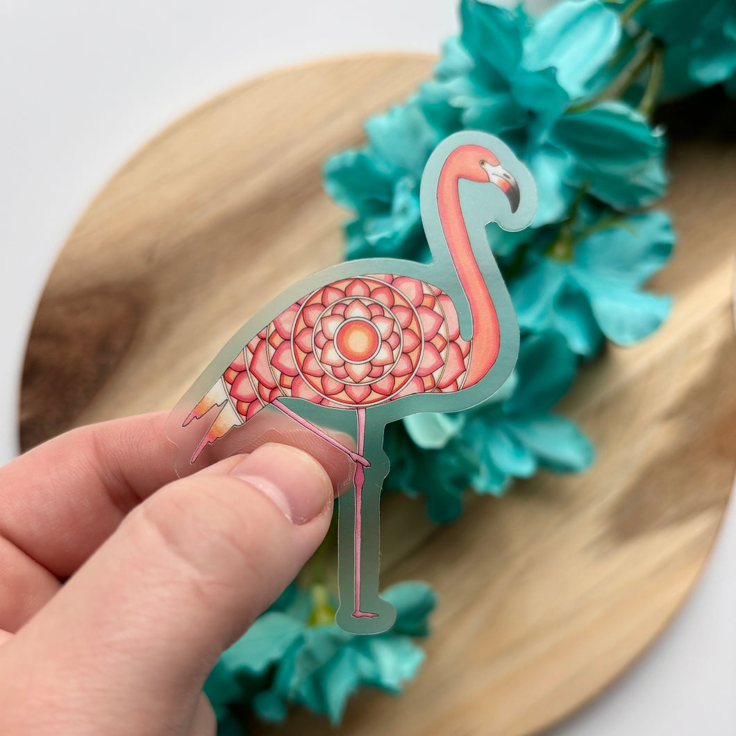 Mandala Flamingo Sticker