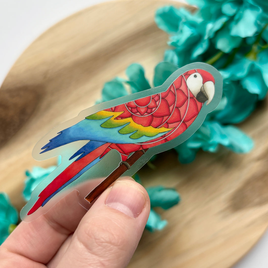 Mandala Parrot Sticker