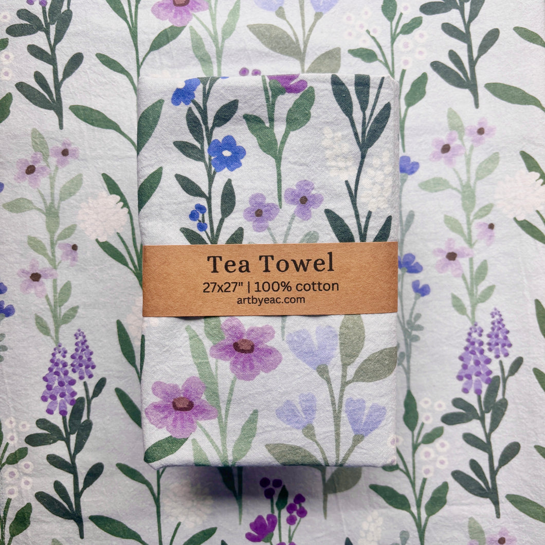 Lavender Meadows Tea Towel