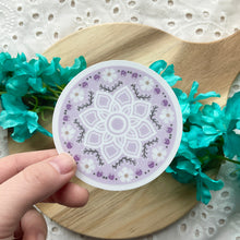 Load image into Gallery viewer, Lavender Floral Mandala Sticker
