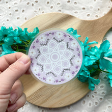 Load image into Gallery viewer, Lavender Floral Mandala Sticker
