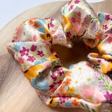 Load image into Gallery viewer, Sunflower Sunrise Satin Scrunchie
