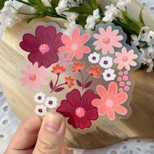 Load image into Gallery viewer, Pink and Peach Floral Sticker
