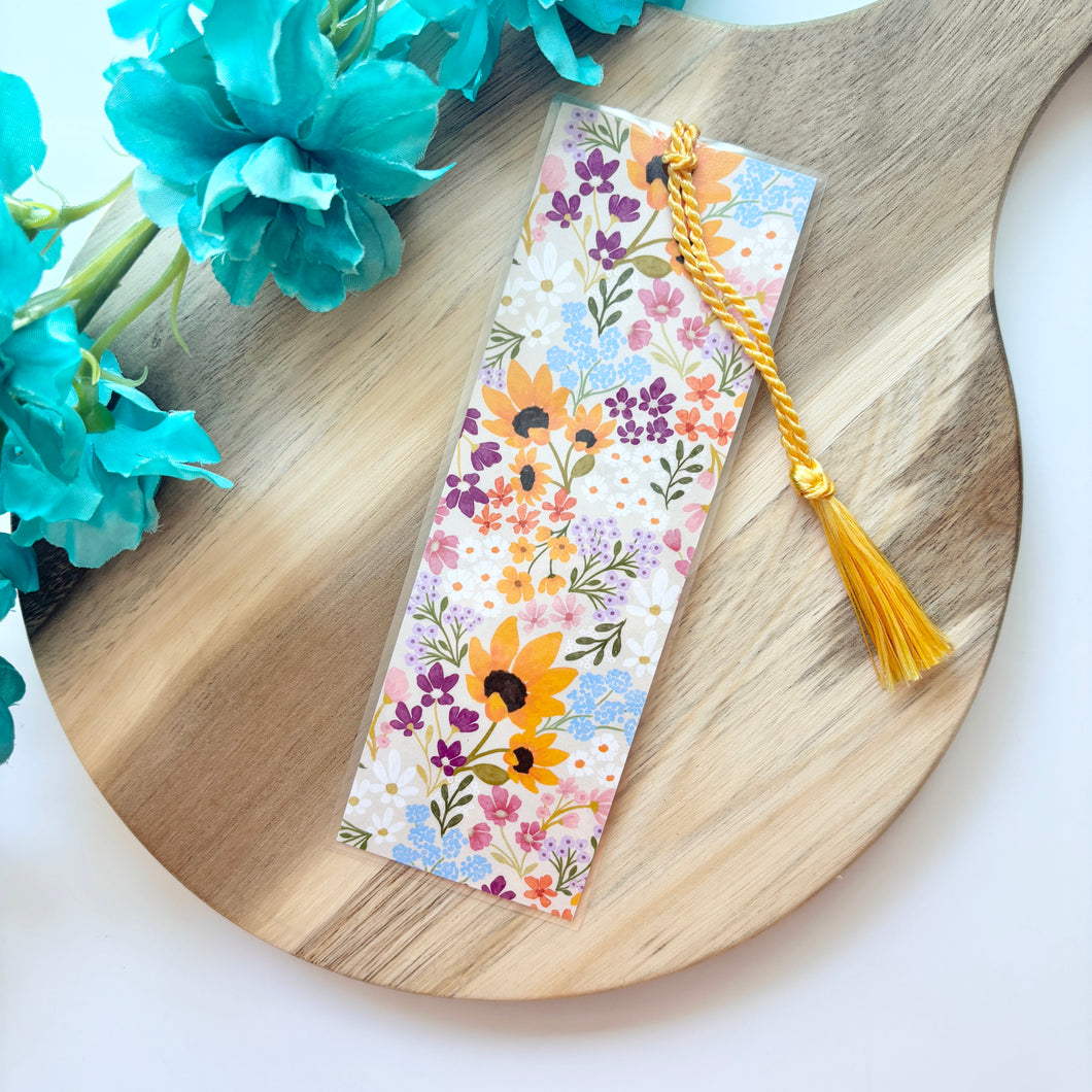 Sunflower Sunrise Bookmark with Tassel