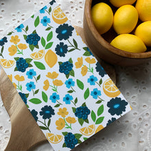 Load image into Gallery viewer, 5x8 Lemon and Blueberry Notebook
