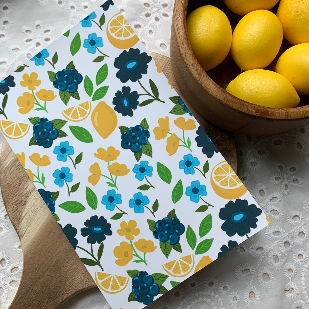 5x8 Lemon and Blueberry Notebook