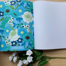 Load image into Gallery viewer, Blue Garden Unlined Notebook
