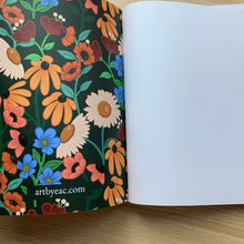 Load image into Gallery viewer, 8.5x11 Green Floral Unlined Notebook
