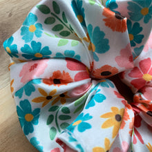 Load image into Gallery viewer, Summer Flowers Satin Scrunchie
