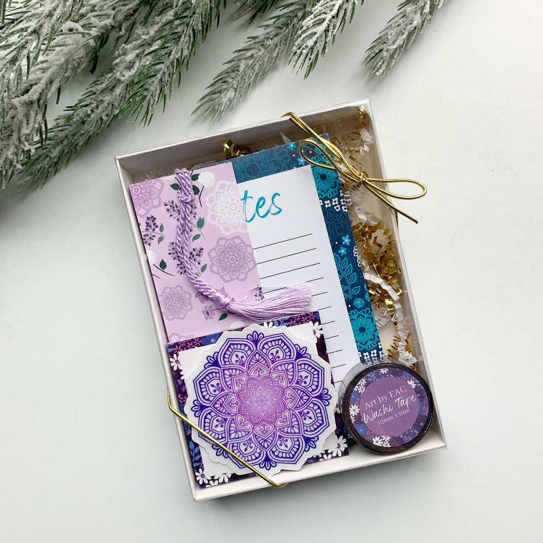 Blue and Purple Gift Box